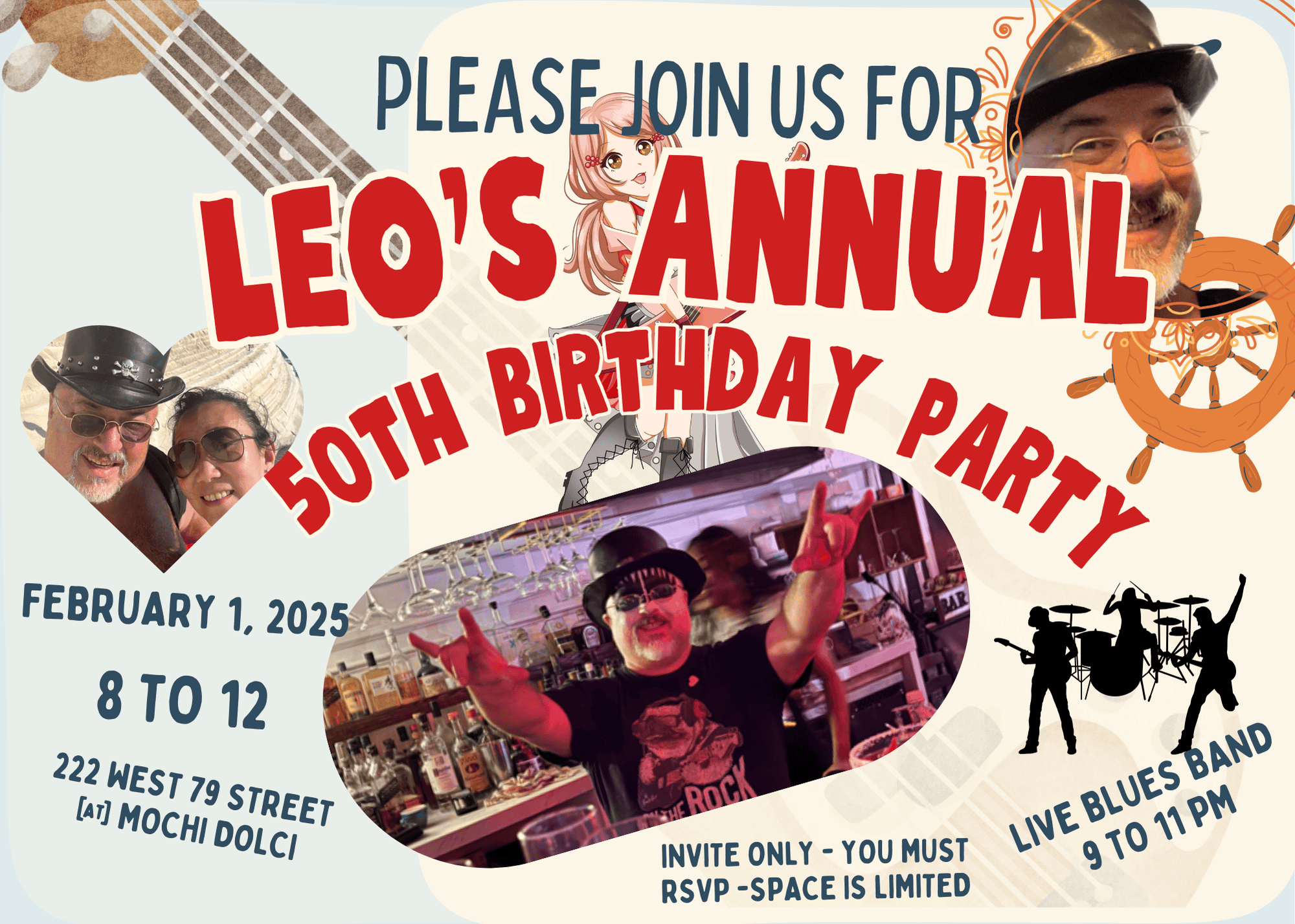 Leo's annual 50th birthday party